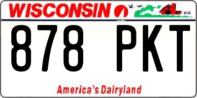 WI license plate 878PKT