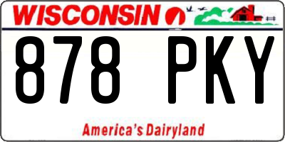 WI license plate 878PKY