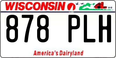 WI license plate 878PLH