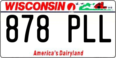 WI license plate 878PLL