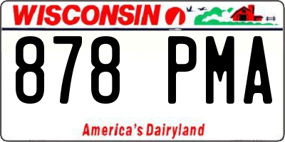 WI license plate 878PMA