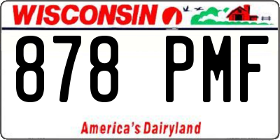 WI license plate 878PMF