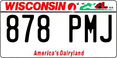 WI license plate 878PMJ