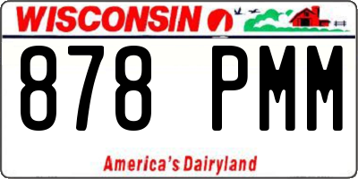 WI license plate 878PMM