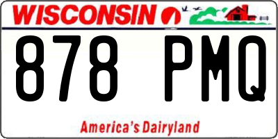 WI license plate 878PMQ