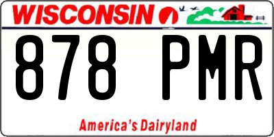 WI license plate 878PMR