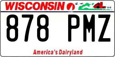 WI license plate 878PMZ