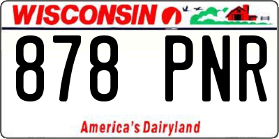 WI license plate 878PNR