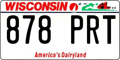 WI license plate 878PRT