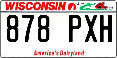 WI license plate 878PXH