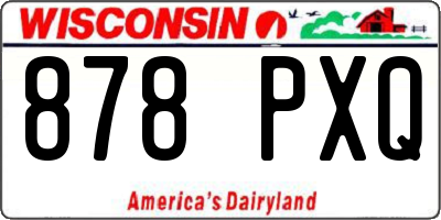 WI license plate 878PXQ