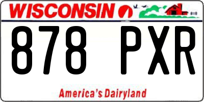 WI license plate 878PXR