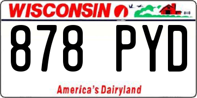 WI license plate 878PYD