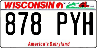 WI license plate 878PYH