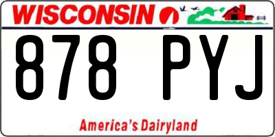 WI license plate 878PYJ