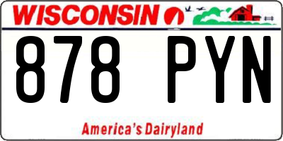 WI license plate 878PYN