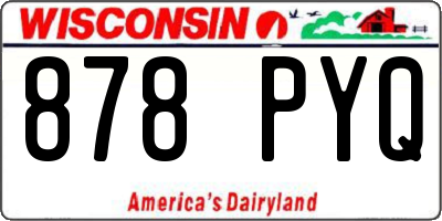 WI license plate 878PYQ