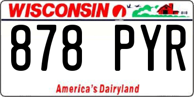 WI license plate 878PYR