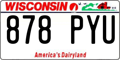 WI license plate 878PYU