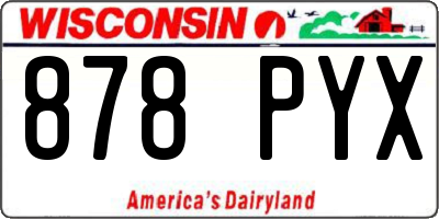 WI license plate 878PYX
