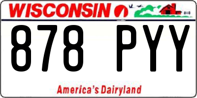 WI license plate 878PYY