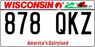 WI license plate 878QKZ