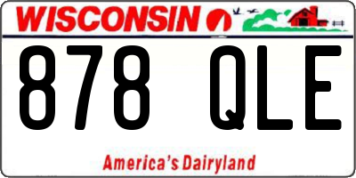 WI license plate 878QLE