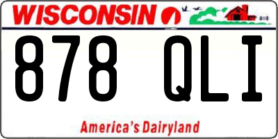 WI license plate 878QLI