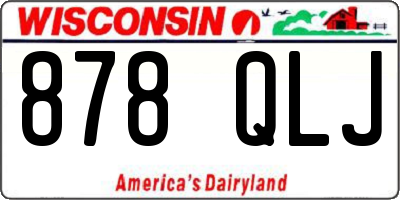 WI license plate 878QLJ
