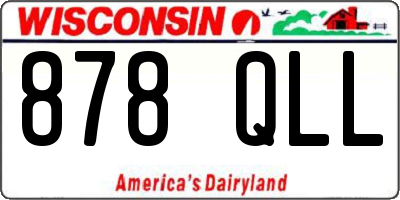WI license plate 878QLL