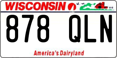 WI license plate 878QLN