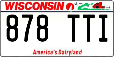 WI license plate 878TTI