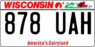 WI license plate 878UAH