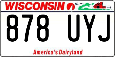 WI license plate 878UYJ