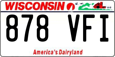 WI license plate 878VFI