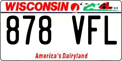 WI license plate 878VFL