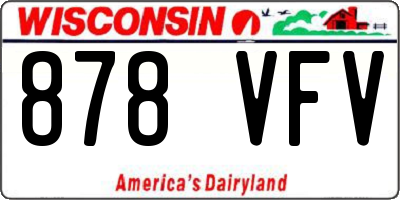 WI license plate 878VFV