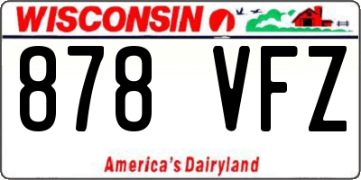 WI license plate 878VFZ