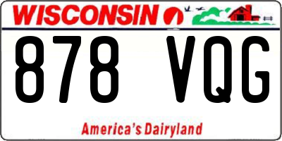 WI license plate 878VQG
