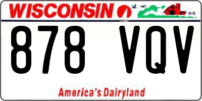 WI license plate 878VQV