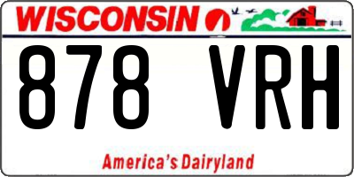 WI license plate 878VRH