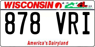 WI license plate 878VRI