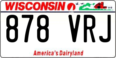 WI license plate 878VRJ