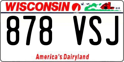 WI license plate 878VSJ