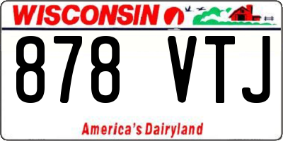 WI license plate 878VTJ