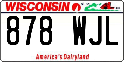 WI license plate 878WJL