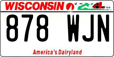 WI license plate 878WJN