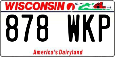 WI license plate 878WKP