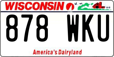 WI license plate 878WKU