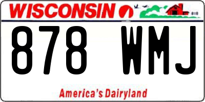 WI license plate 878WMJ